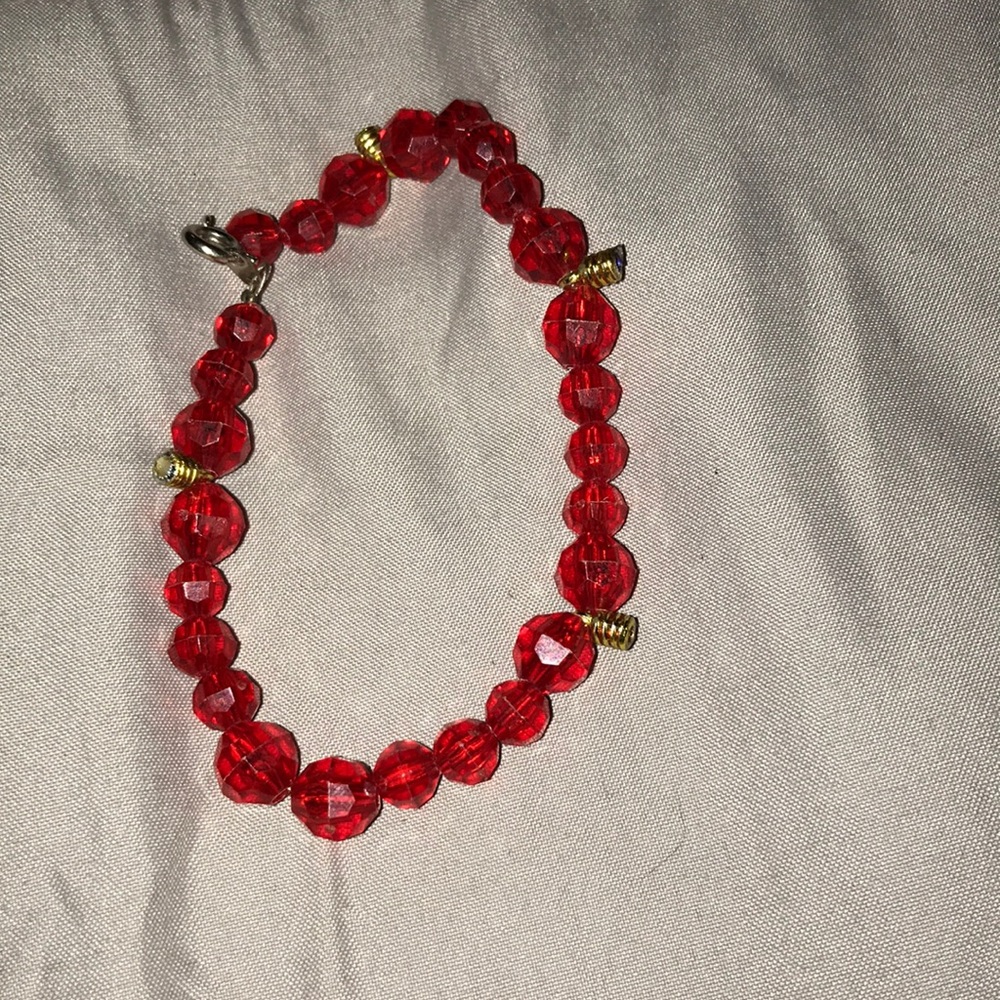 Red and gold braclet